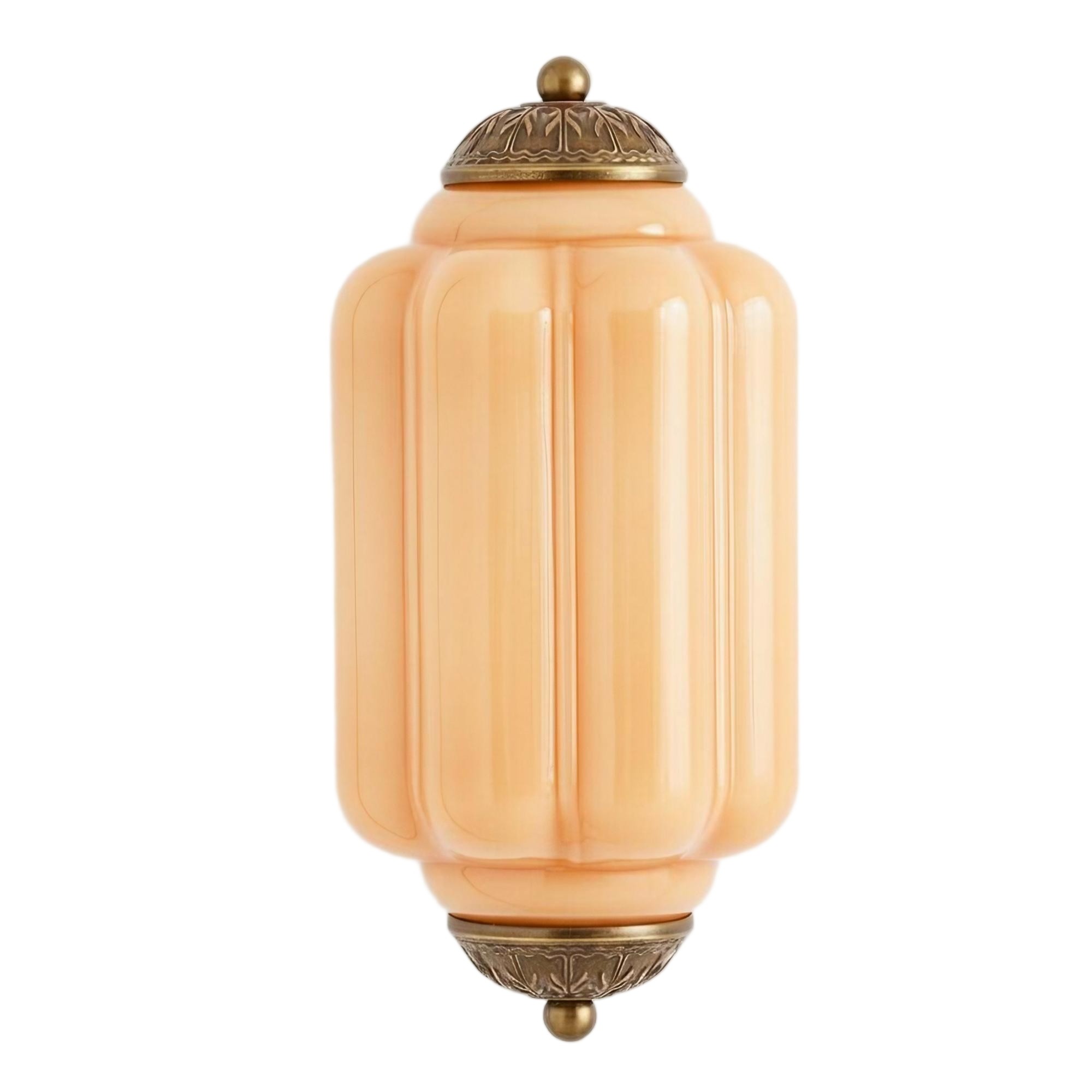 Eloise Long Pumpkin Retro Glass Recessed Wall Lamp G52