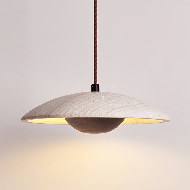 Cream Style Wood Pendant Lamp M422