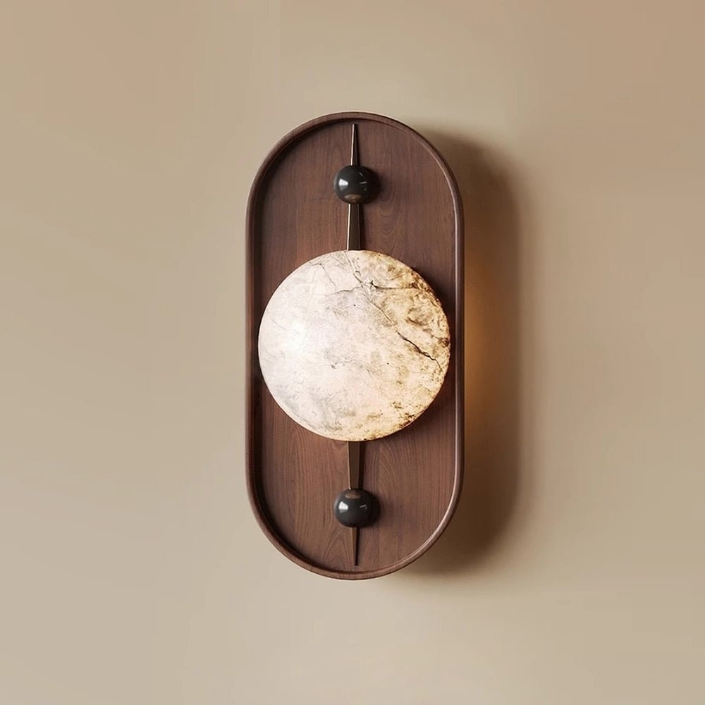 Bezel Alabaster Wall Lamp D393