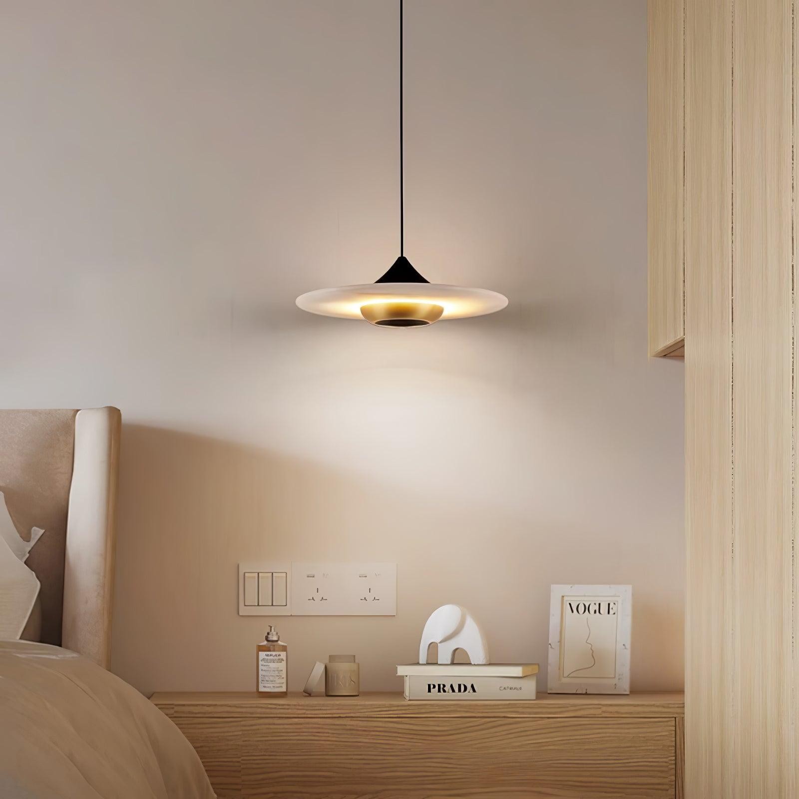 Flying Saucer Marble Pendant Lamp M558