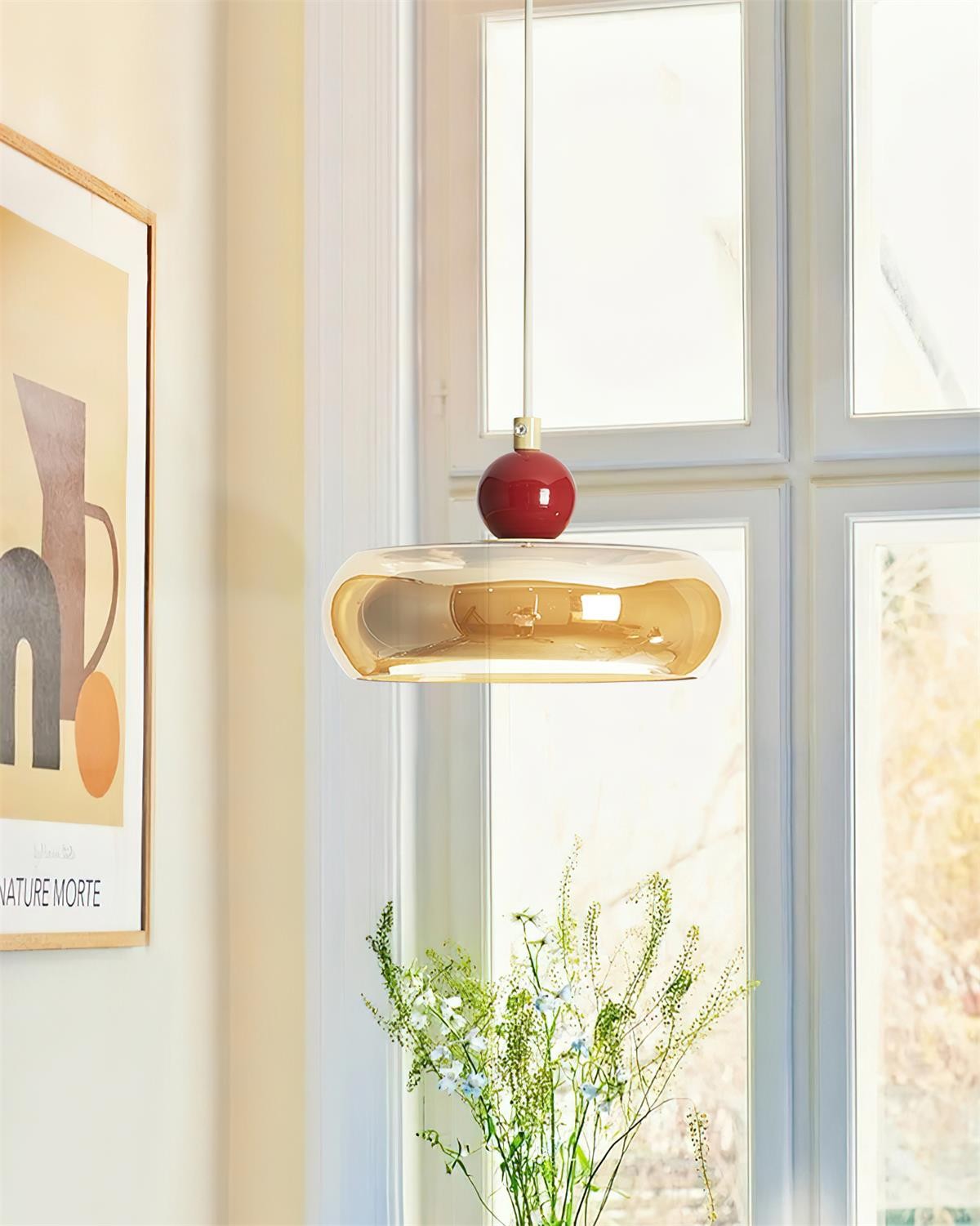 Cherry Shape Glass Pendant Lamp M206