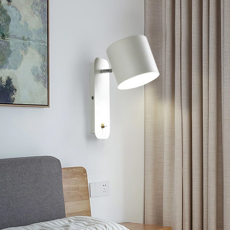 Swivel Cylinder Wall Mounted Night Light For Bedroom S27