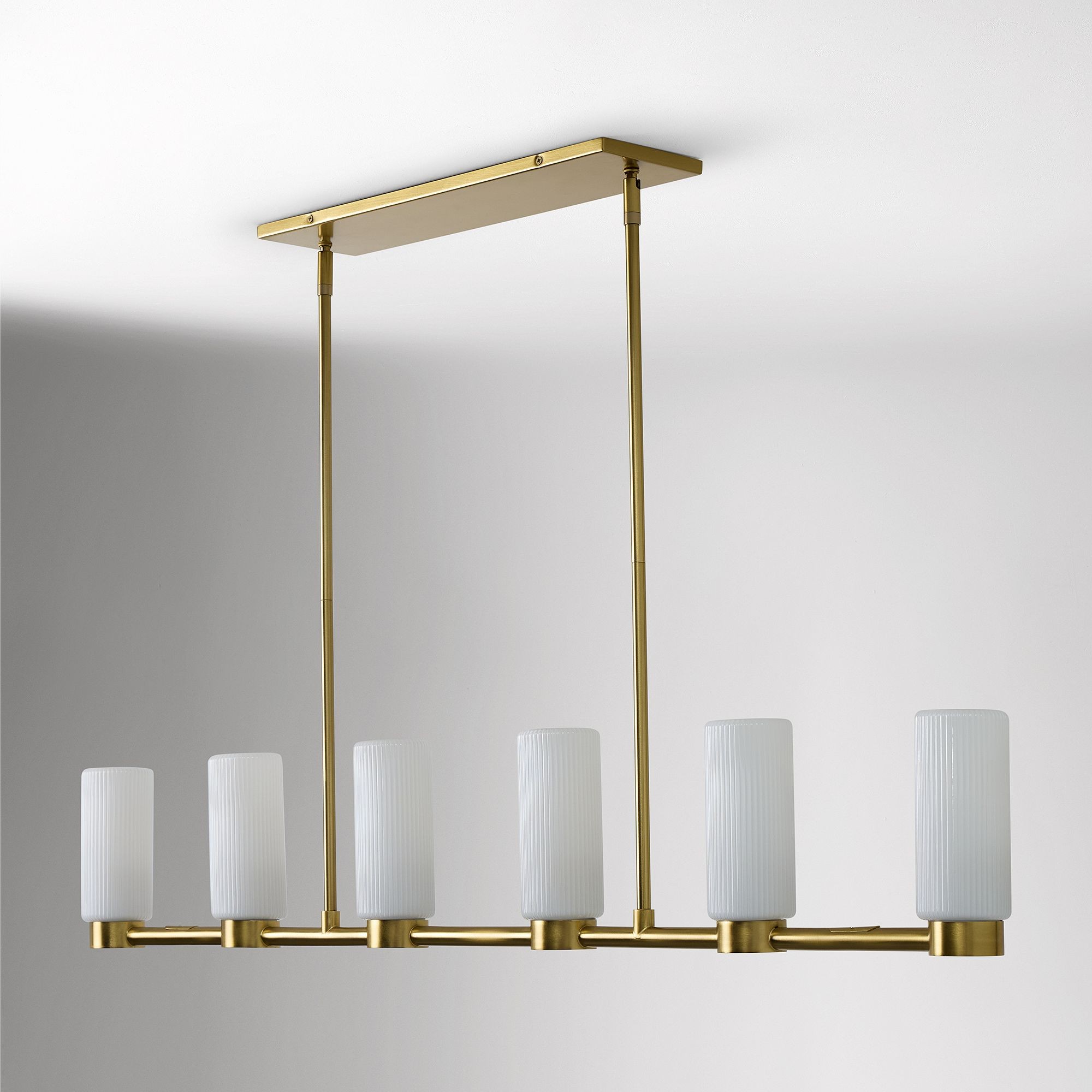 Rivora Fluted Glass Chandelier – Elegant Ribbed Lasting Design T094