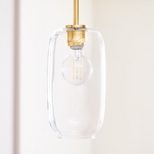 Lumivelle Pebble Pendant Light - Adjustable Glass Shade - Modern Lighting T243