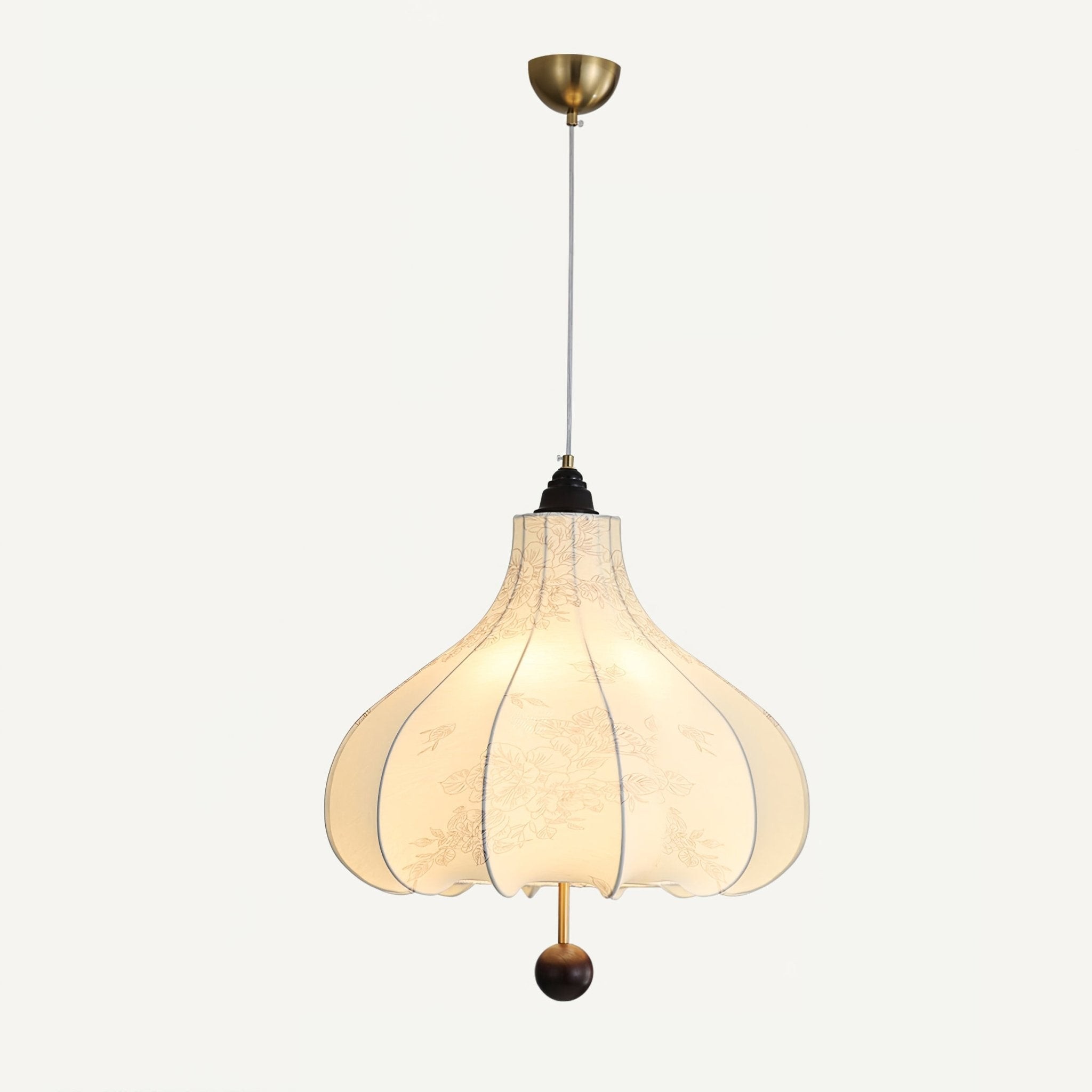 Retro Chestnut Fabric Pendant Light M568