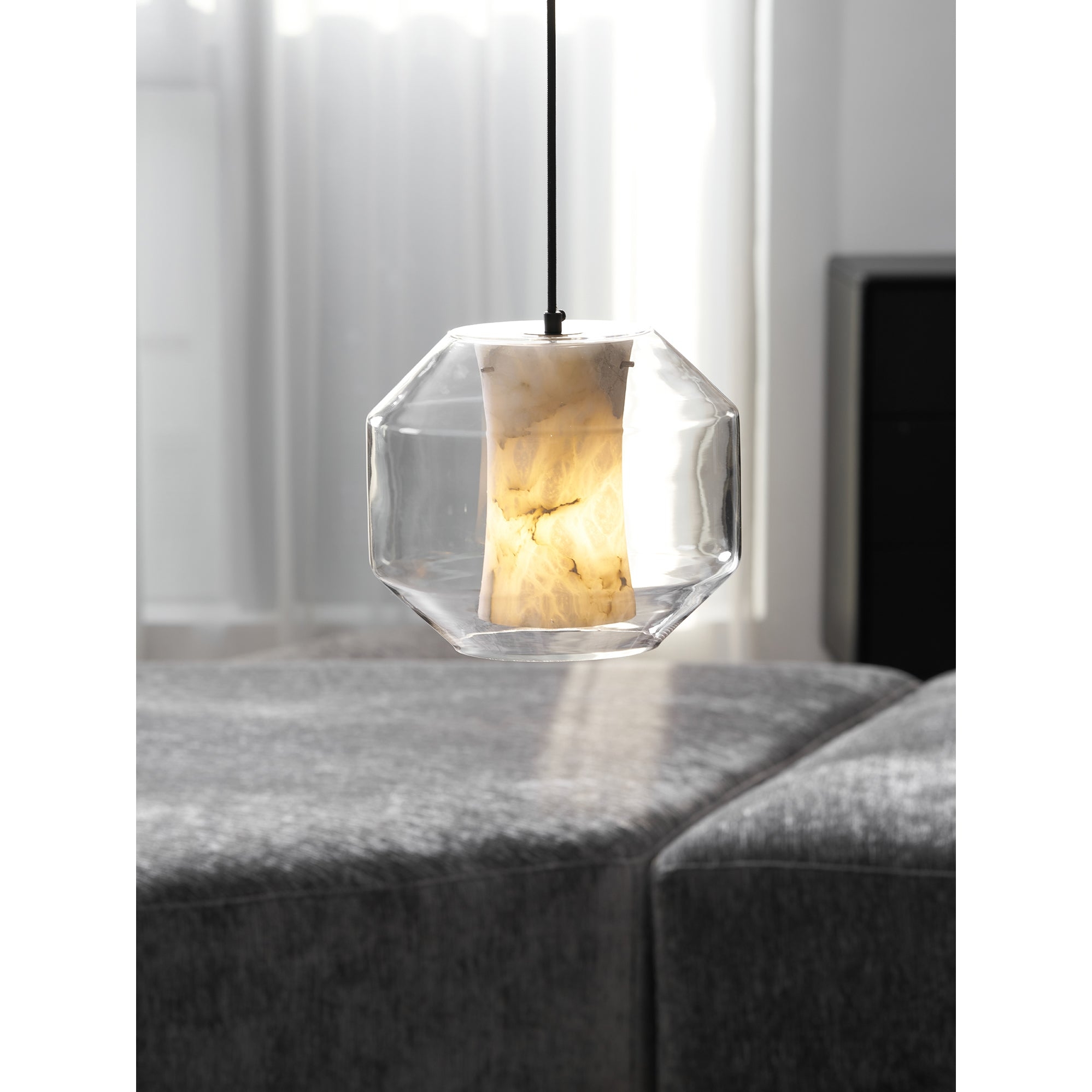 Glass Alabaster Pendant Lamp D444