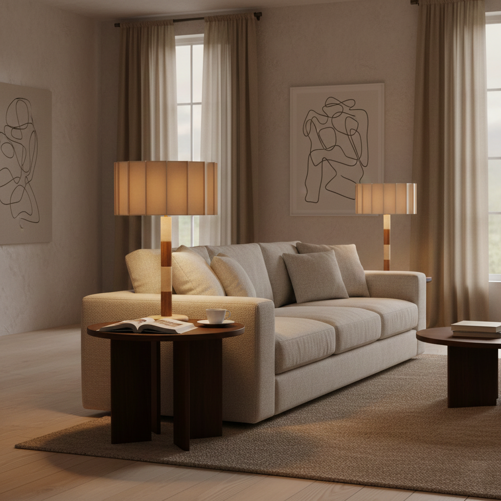 Pleated Grove Table Lamp D216