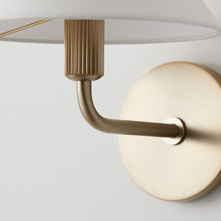 Diora Contemporary Wall Sconce Light - Elegant Brass Fixture for Home or Office T040