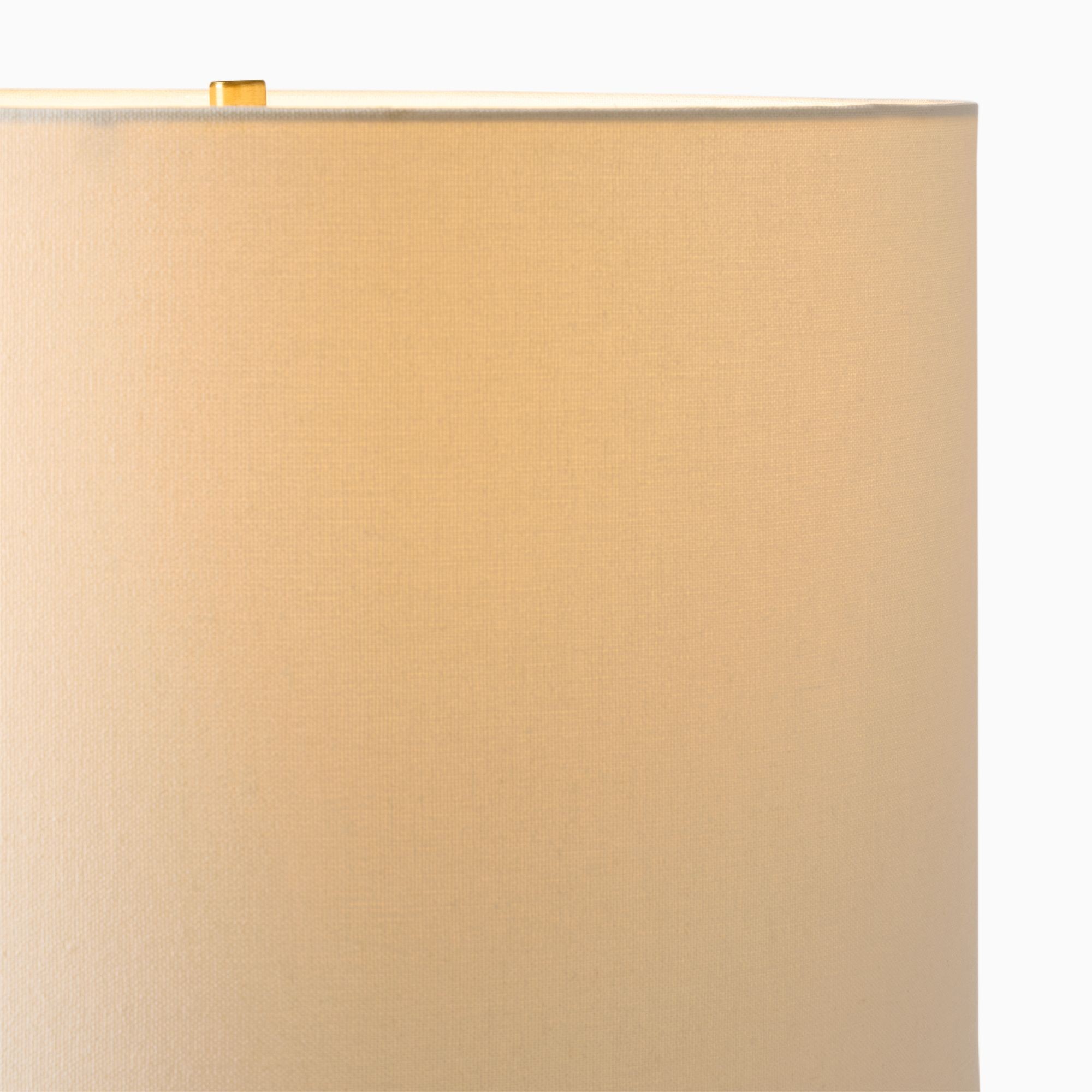 Luma Minimalist Industrial Table Lamp and Floor Lamp - Metal Frame with Soft Fabric Shade T630