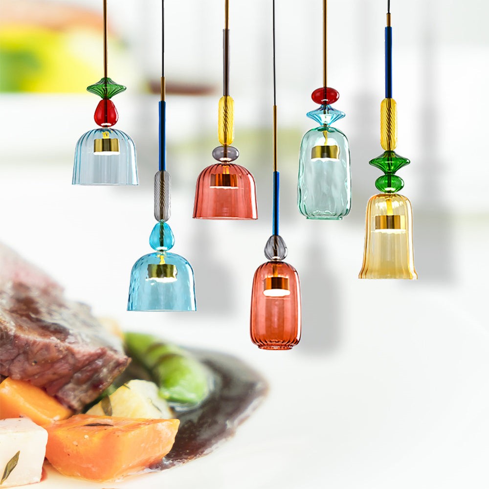Nordic Colorful Lollipop Glass Pendant Light S97