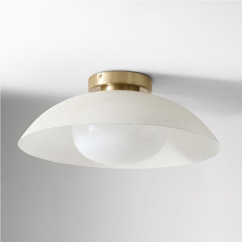 Elorina Flush Mount Glass/Metal Ceiling Light - A Stylish Fixture for Modern Spaces T093