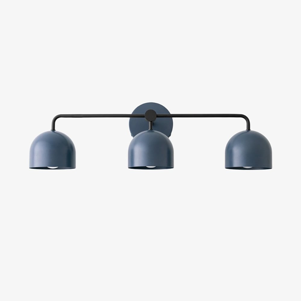 Metio Dome Farmhouse Vanity Wall Light Colorful Metal Sconce T450