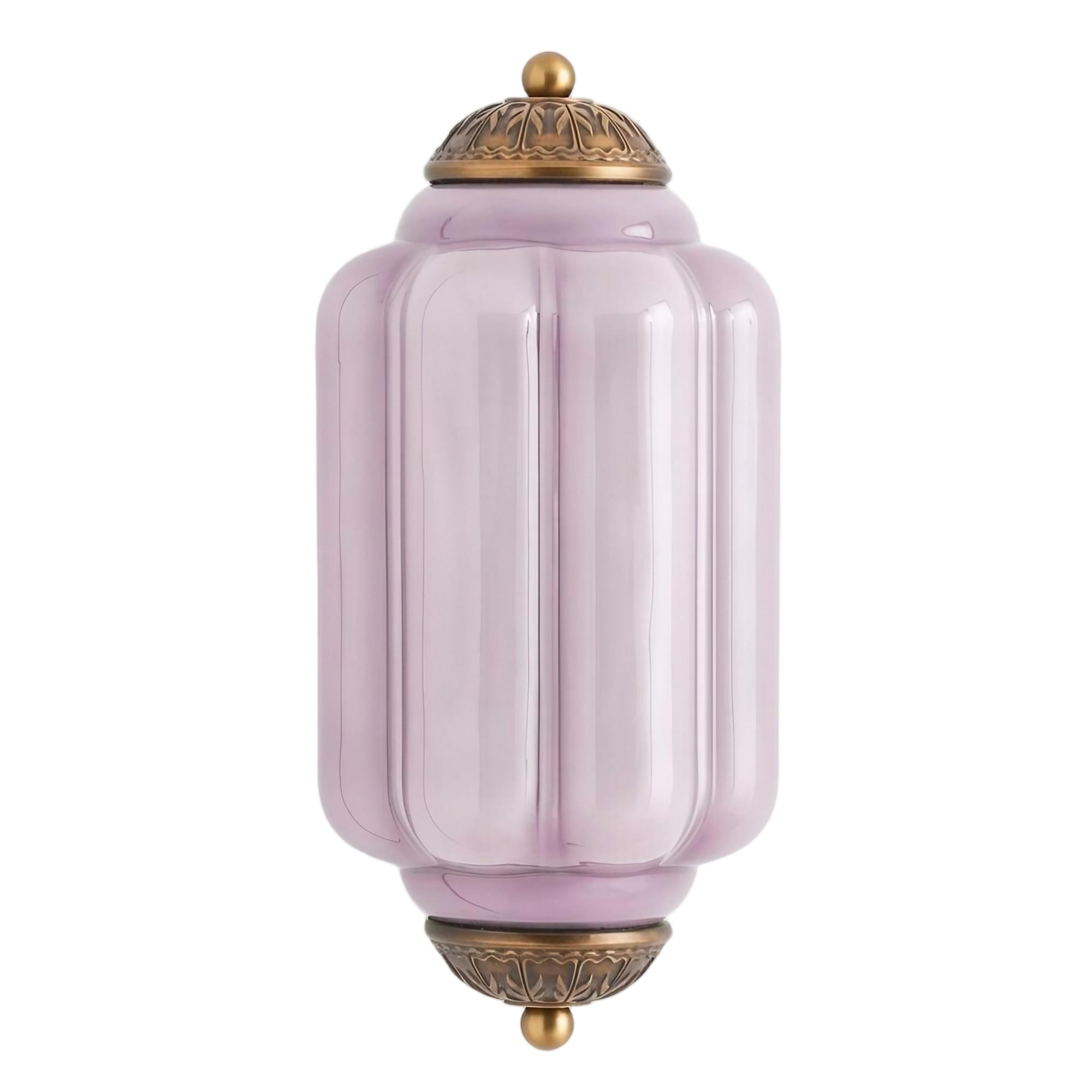 Eloise Long Pumpkin Retro Glass Recessed Wall Lamp G52