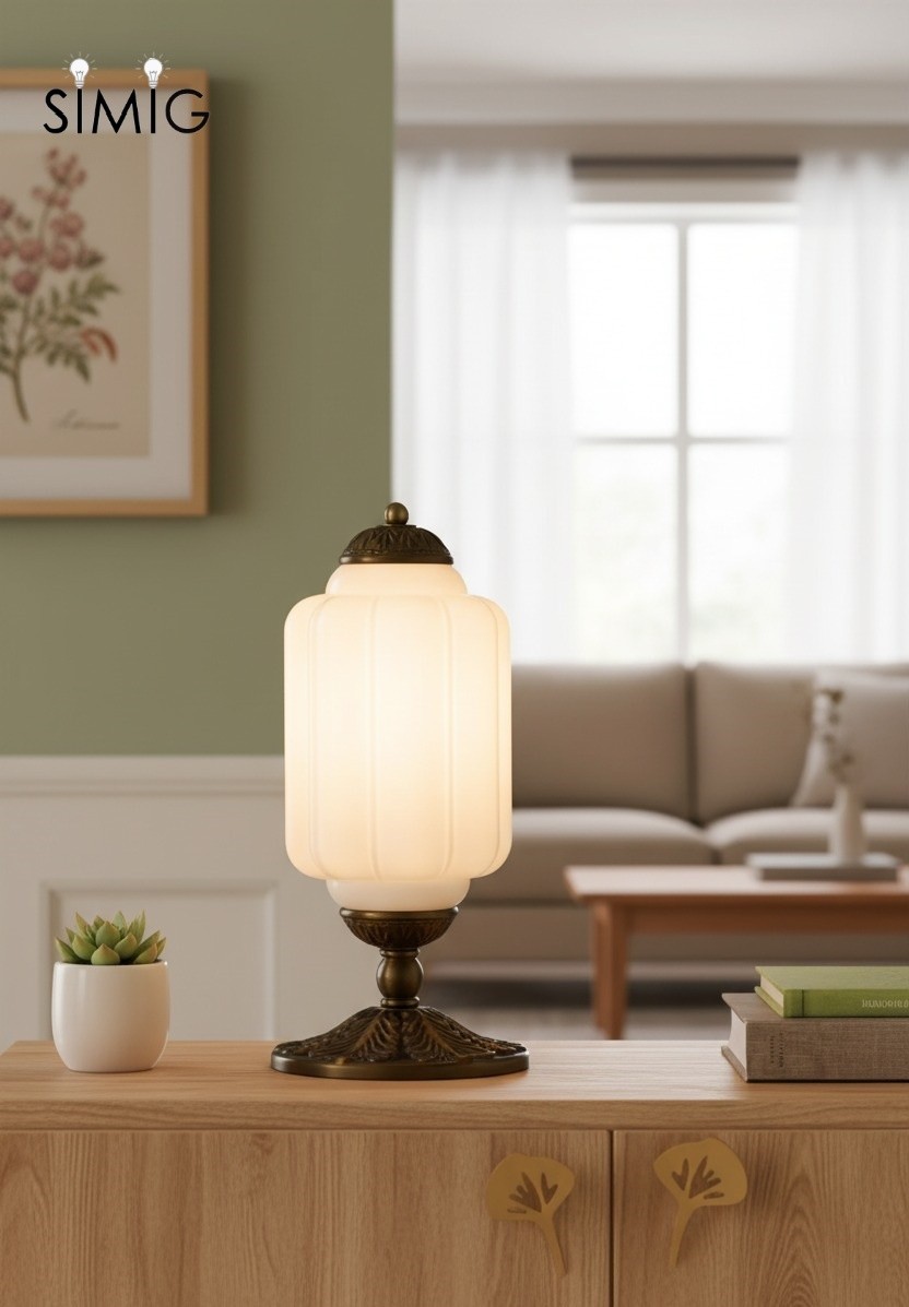 Eloise Vintage Glass Led Pumpkin Table Lamp G71