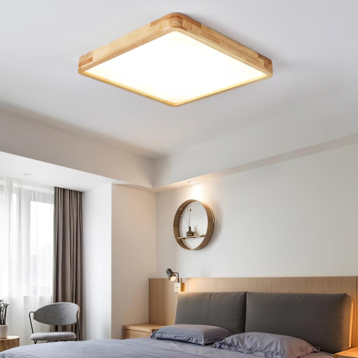 Wooden Geometric Ceiling Light M295