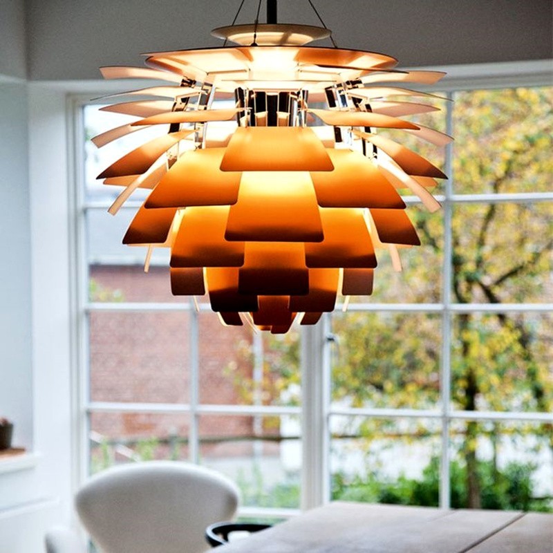 Modern Sculptural Layered Pendant Light