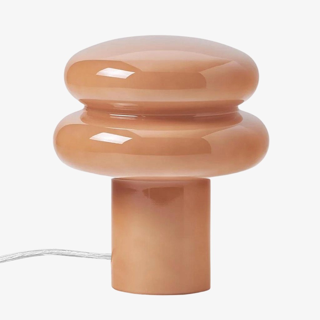Orra Small Opal Table Lamp - Mushroom Glass Lamp for Living Room T422
