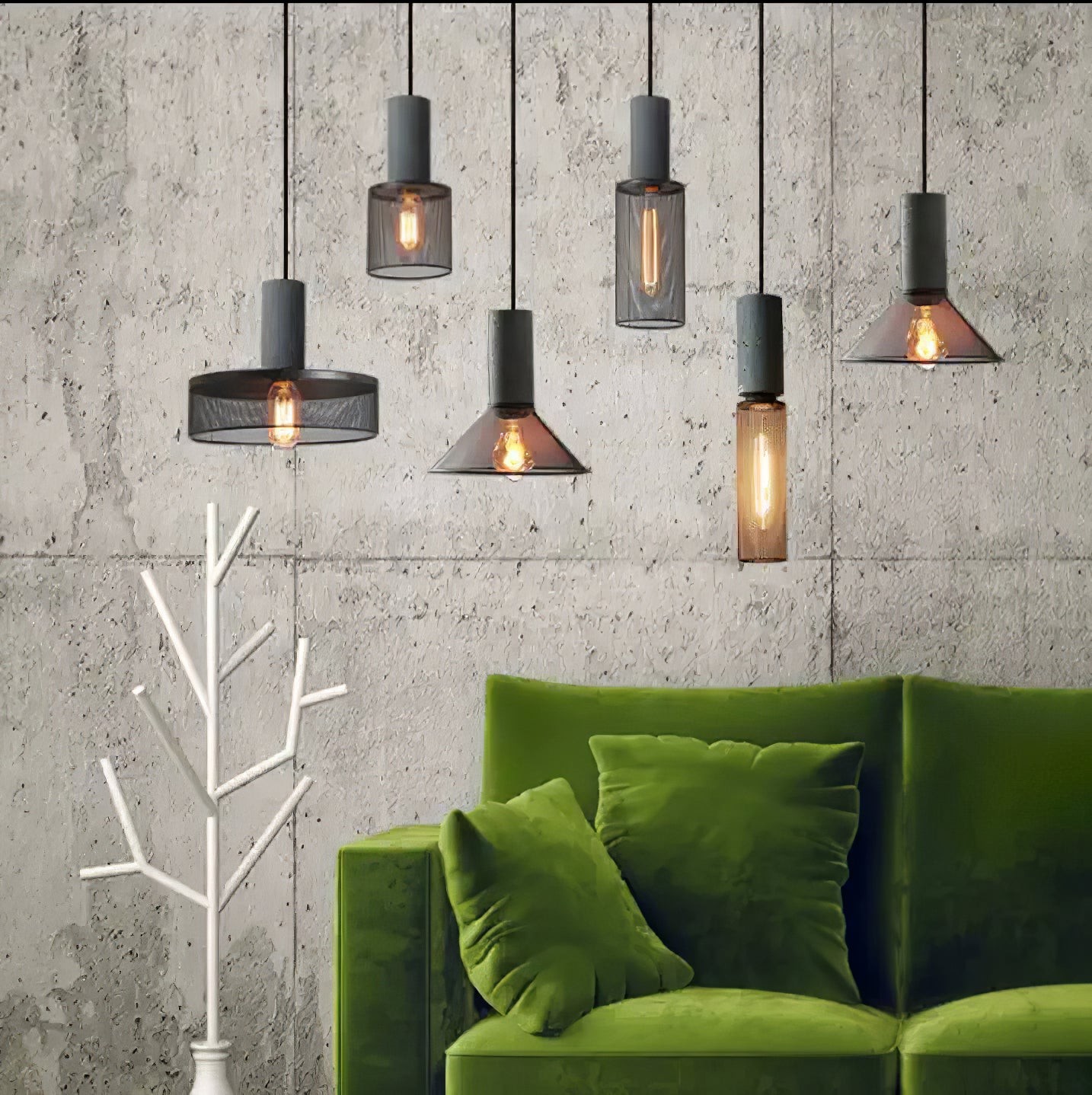 Cement Mesh Pendant Light M81