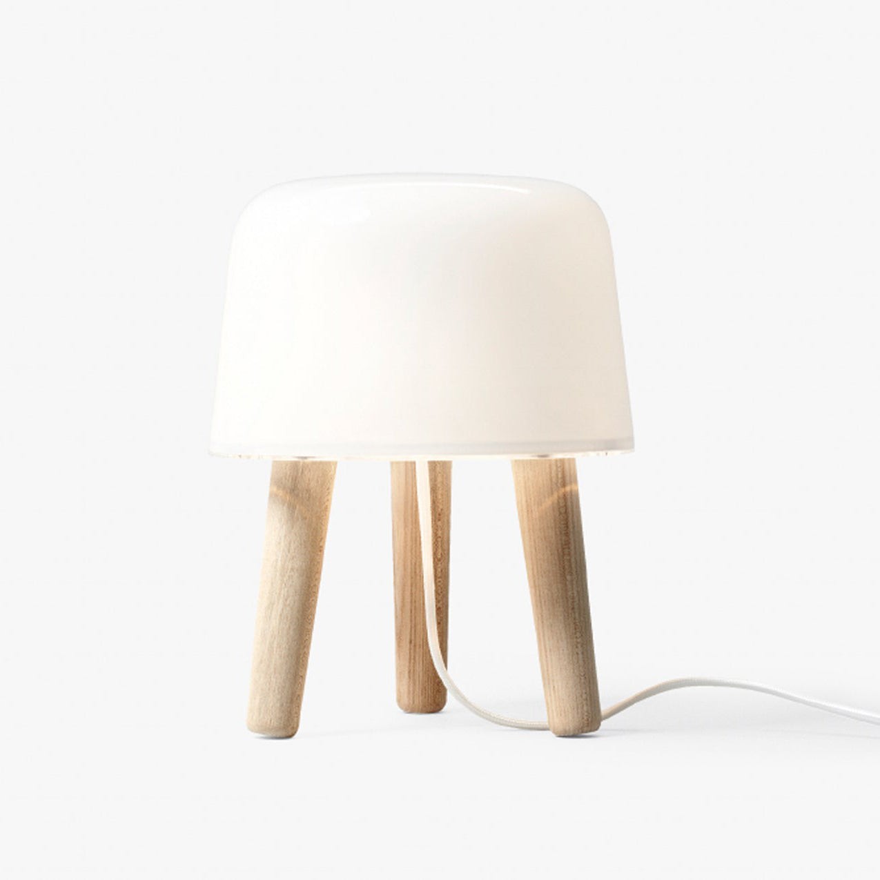 Nordic Wood Decorative Glass Table Lamp For Bedroom M355