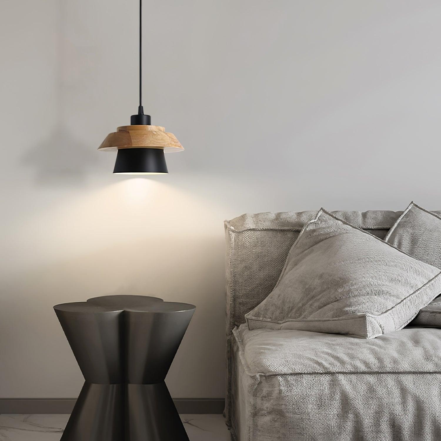Stone Wood Pendant Lamp M419
