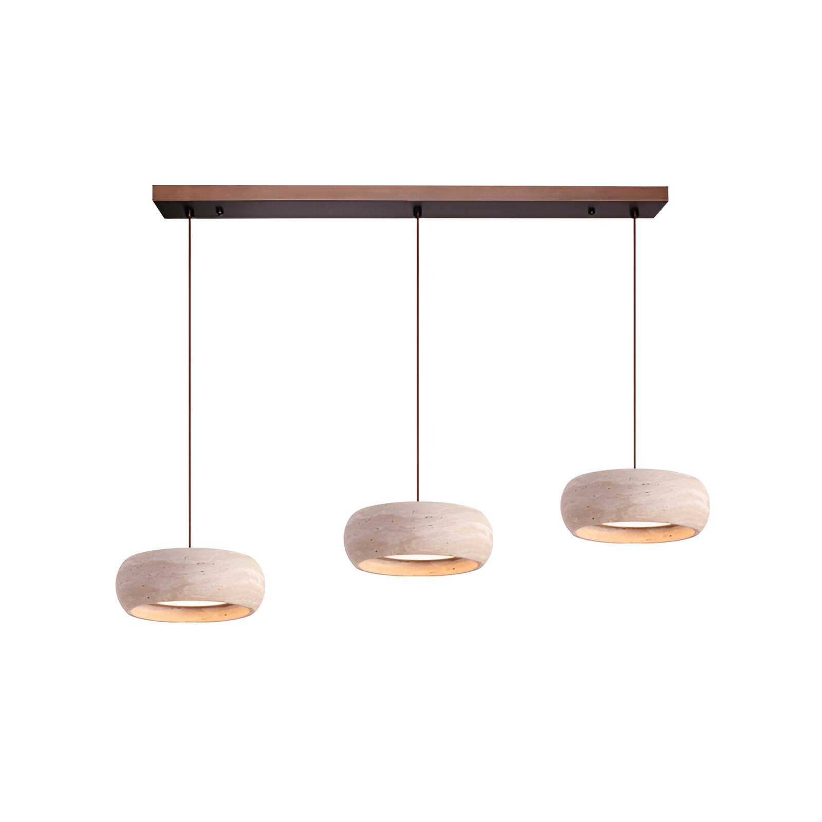 Wabi Sabi Style Travertine Stone Pendant Light D934