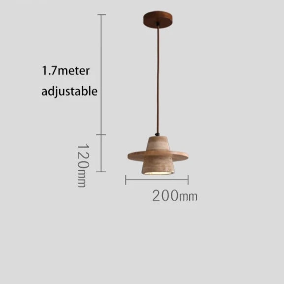 Måttdiagram för hänge i trä för D923