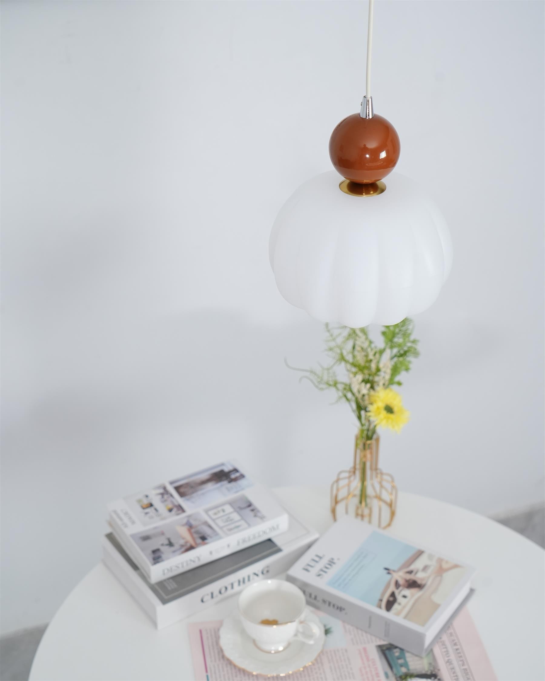 French Vintage Cream Pendant Lamp M129