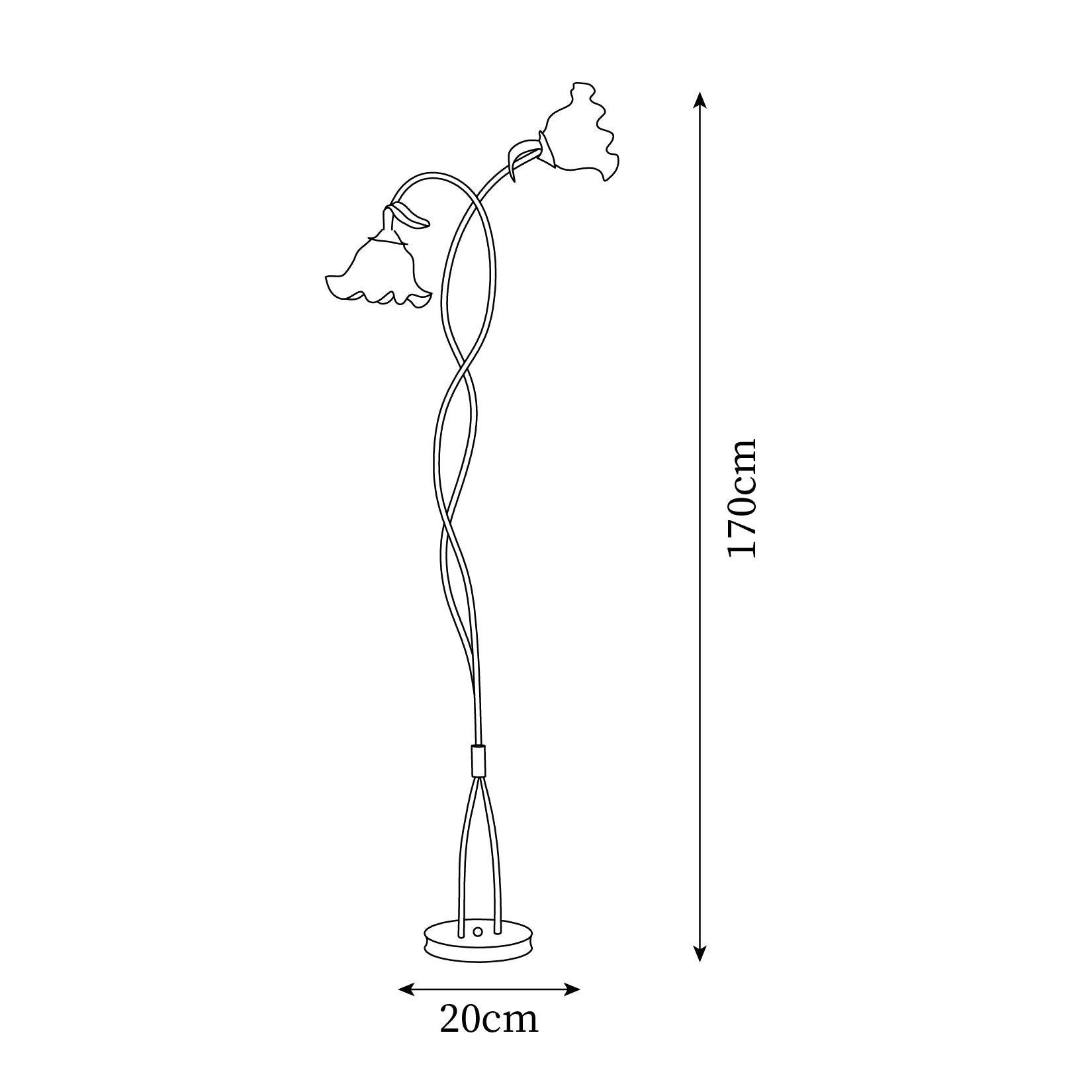Creative Multi-Head Winding Flower Shape Floor Lamp M175