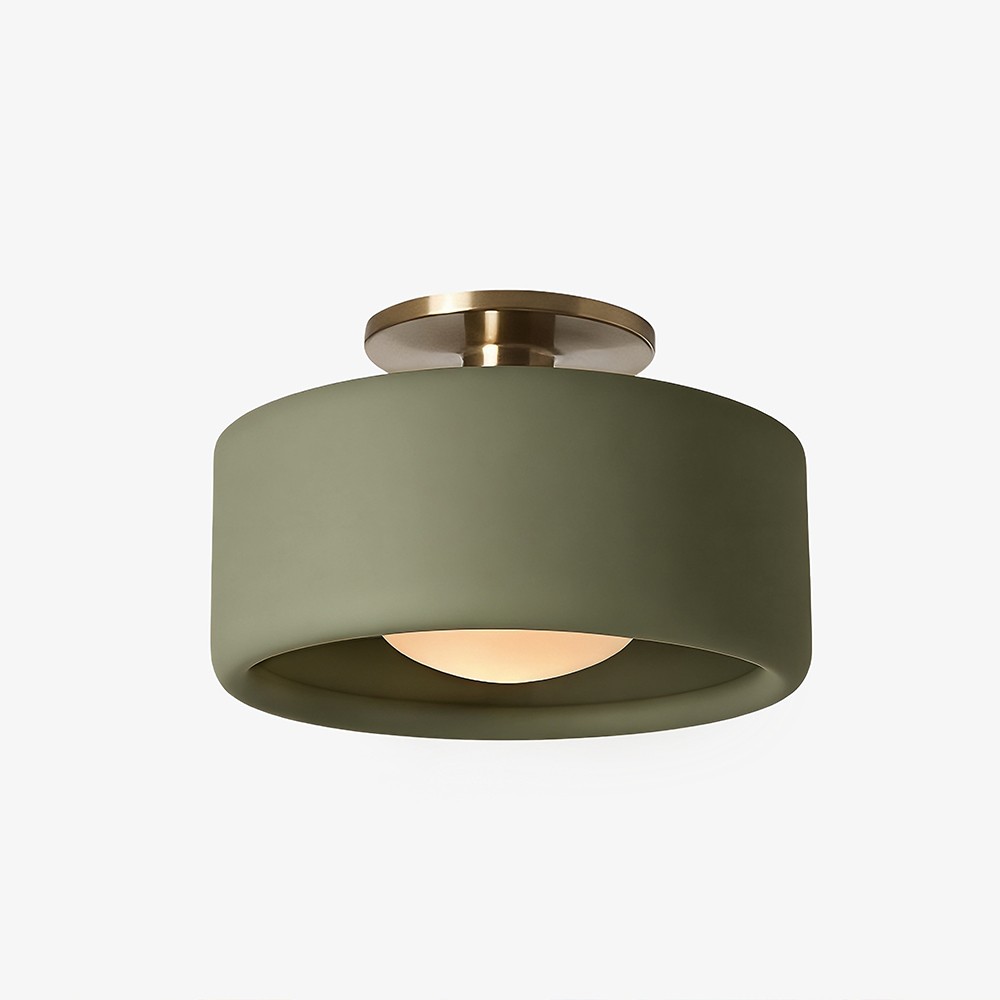 Cerova Elegant Round Porcelain Flush Mount Ceiling Light T165