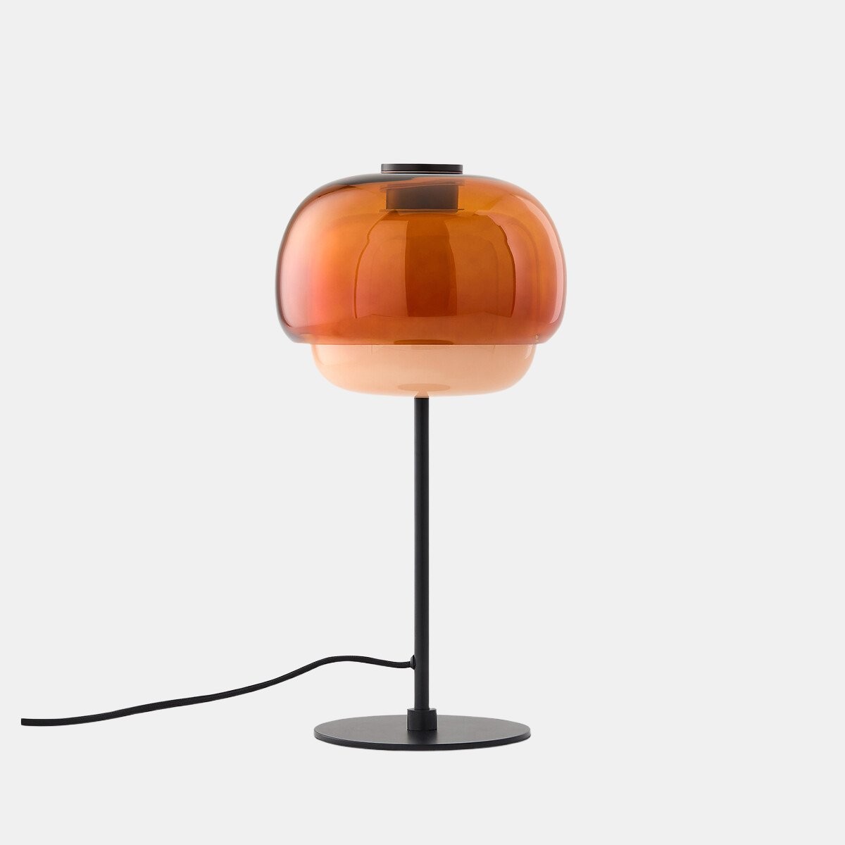 Clinco Modern Retro Glass Table Lamp - Mushroom Double Shade Design T415