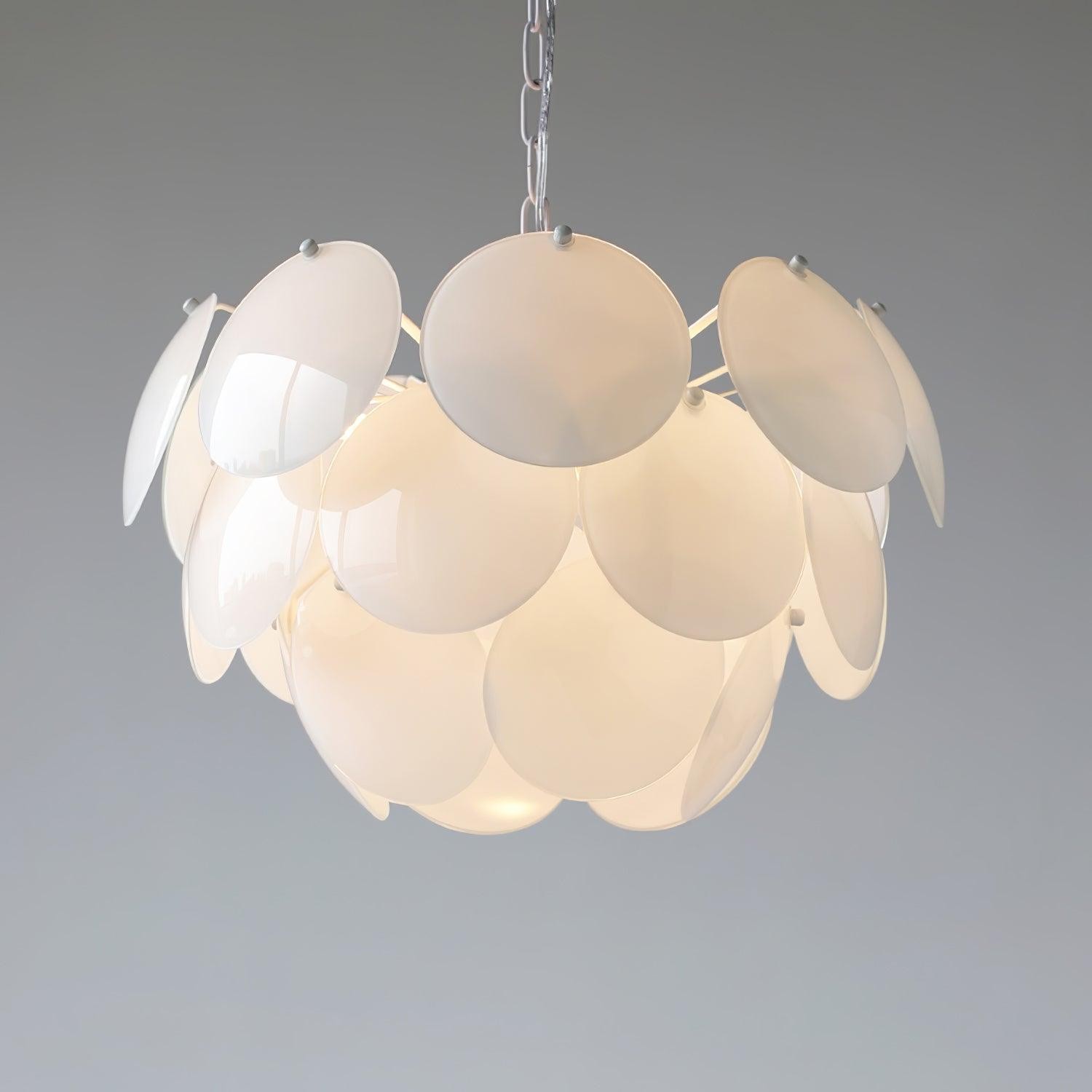 Luxury Fashion Luminous Petal Glass Chandelier M54