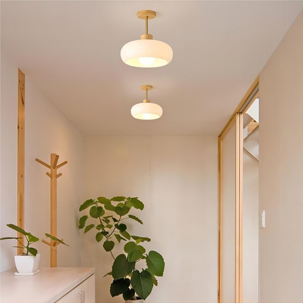 Retro Bauhaus Glass Ceiling Lamp S84