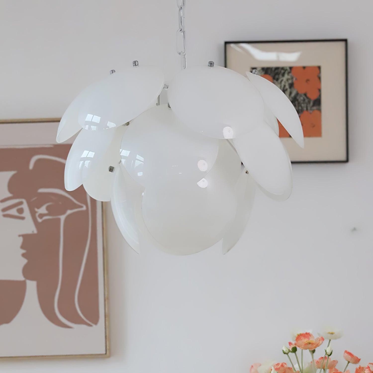 Luxury Fashion Luminous Petal Glass Chandelier M54