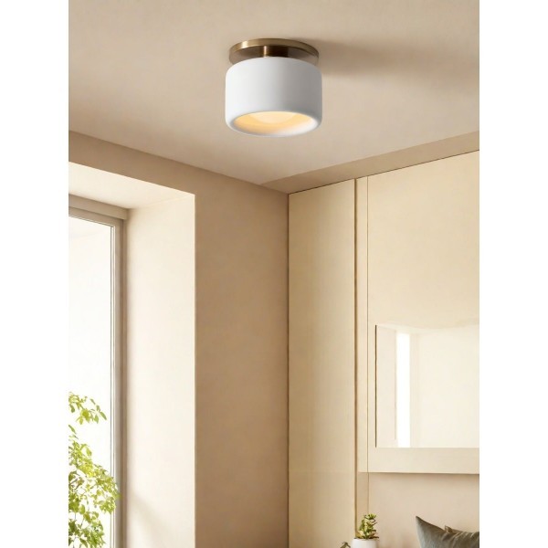 Cerova Elegant Round Porcelain Flush Mount Ceiling Light T165