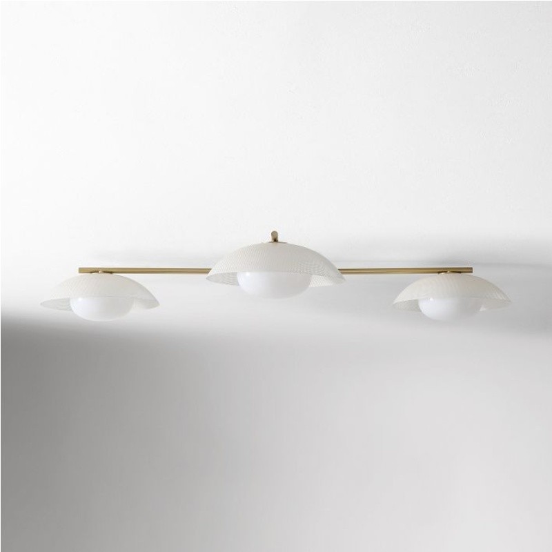 Elorina 3-Light Flush Mount Glass/Metal Ceiling Light - A Stylish Fixture for Modern Spaces T004