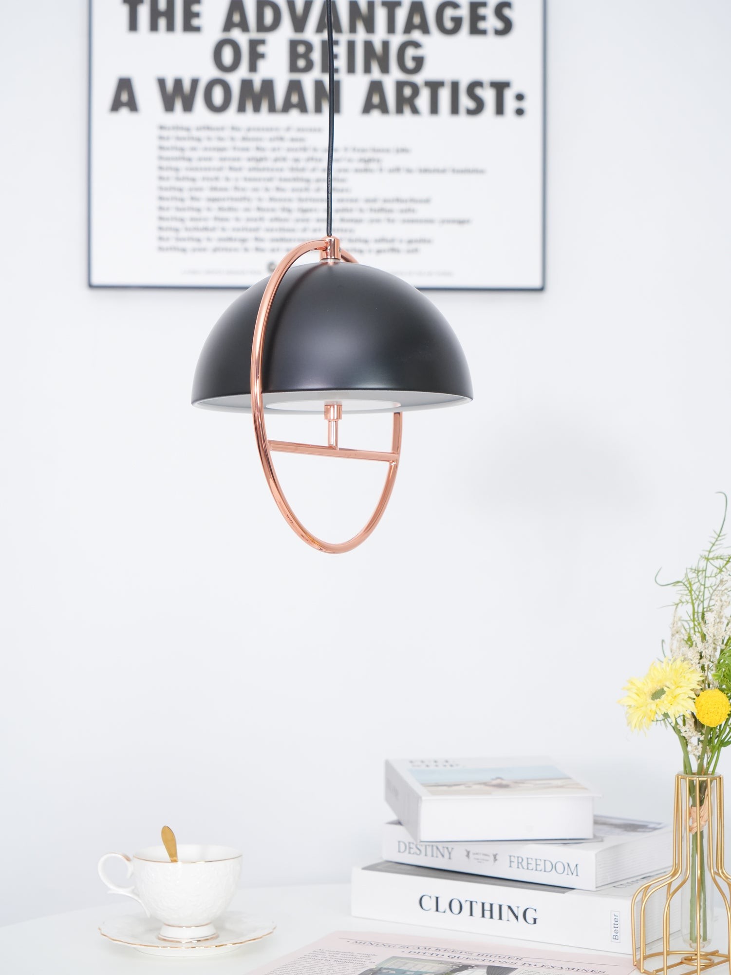 Nordic Hemispherical Ring Metal Pendant Lamp M551