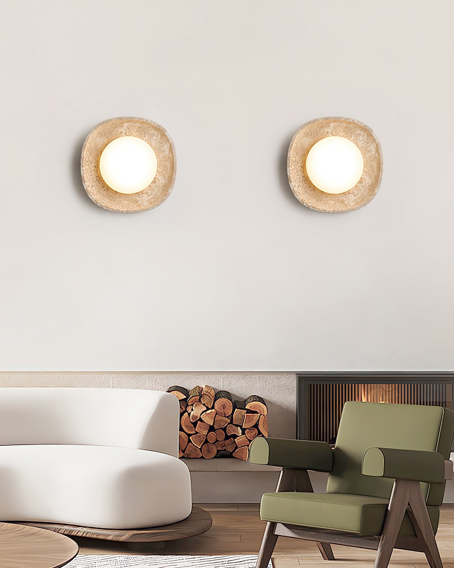 Japanese Style Wabi-Sabi Stone Wall Lamp M263