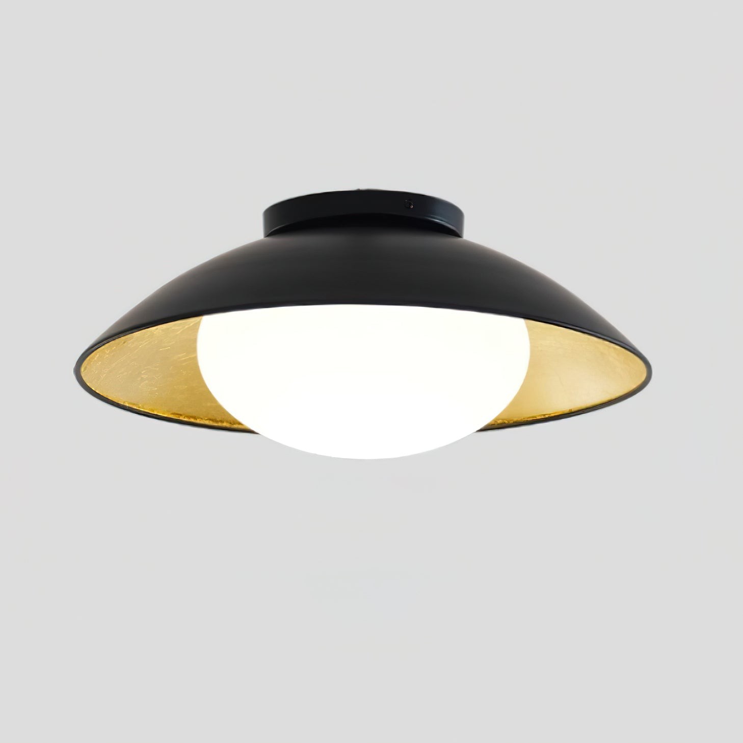 French Retro Flying Saucer Bowl Ceiling Light M236