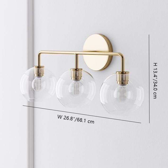 Selvion Artistic Globe Sconce Light - Handcrafted Glass Sculptural Wall Fixture T021