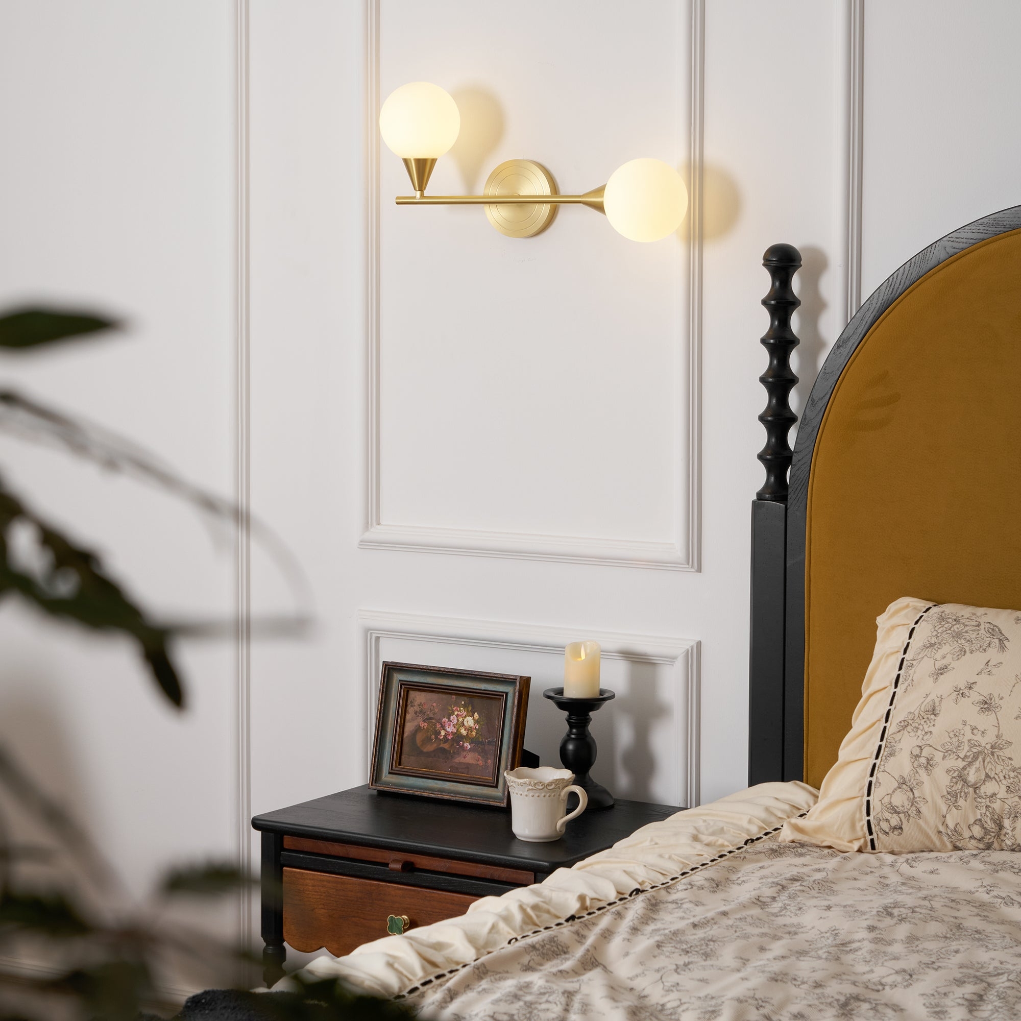 Holten Brass Armed Sconce D409