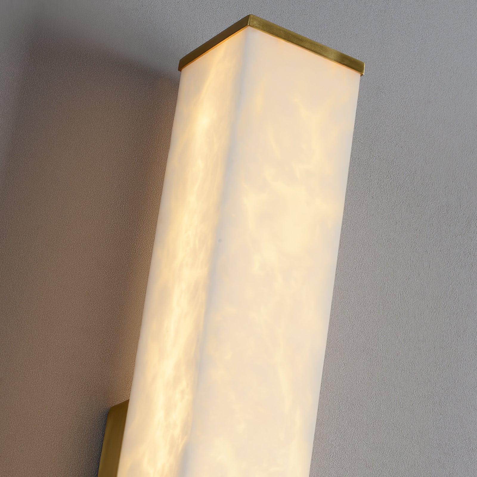Cuboid Alabaster Wall Light D398