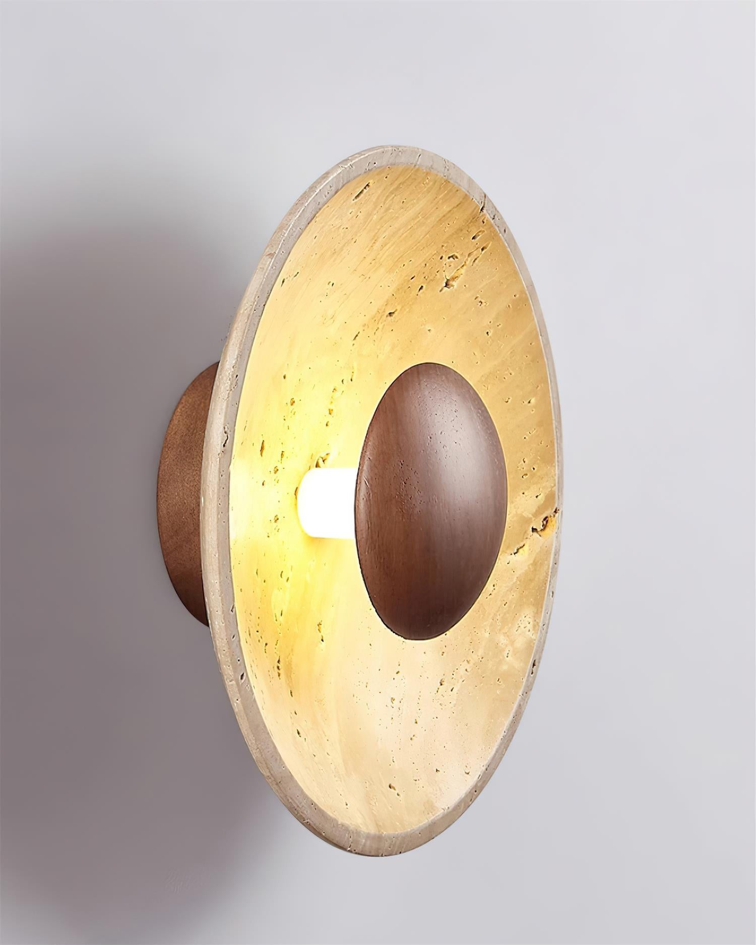 Cream Style Wooden Sphere Wall Lamp M250