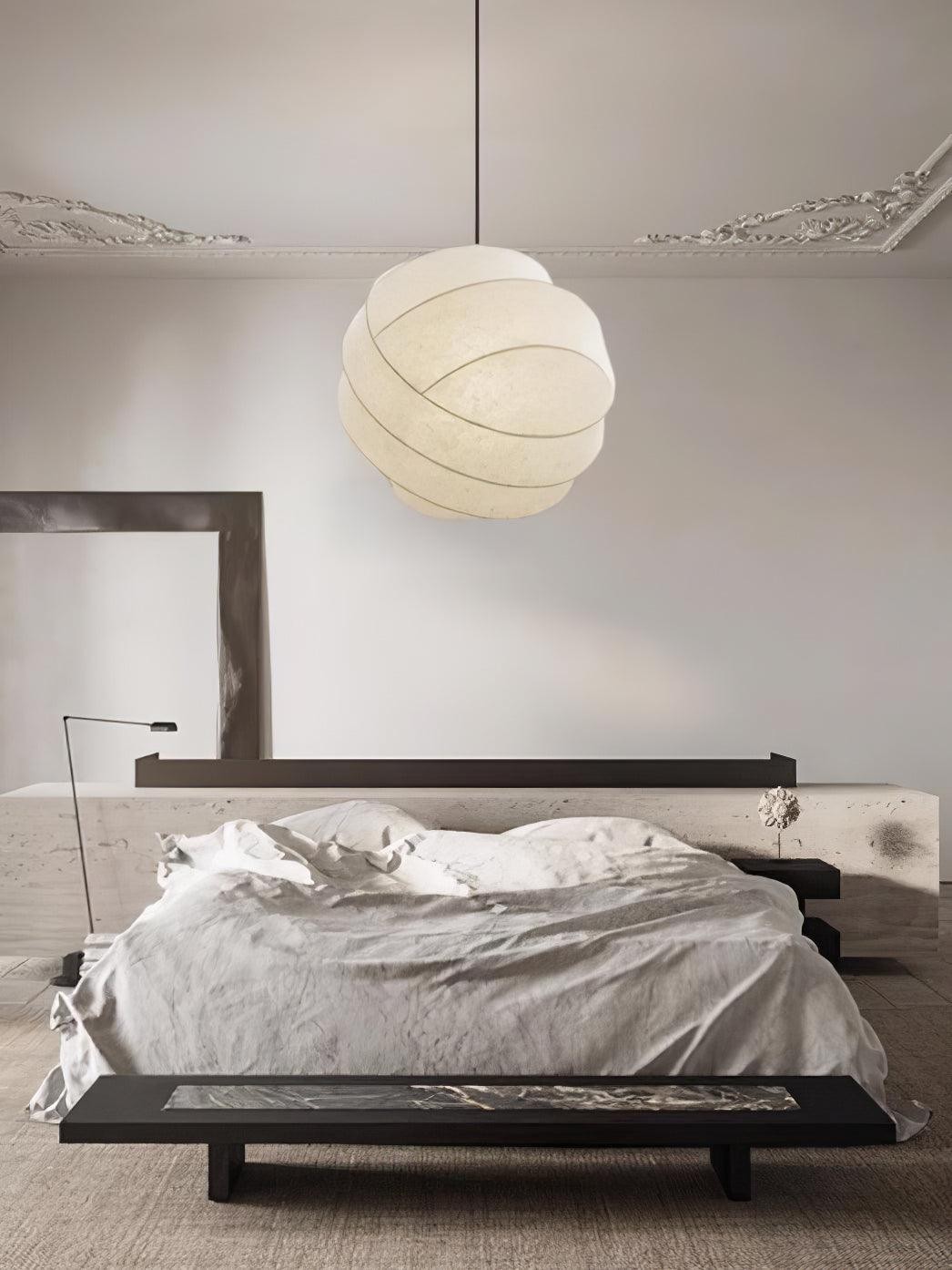 Wabi-Sabi Style Fiber Cocoon Pendant Lamp M505