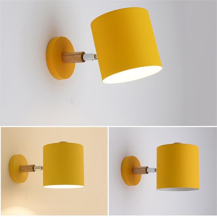 Nordic Macaron Cylinder Rotatable Wall Lamp S42
