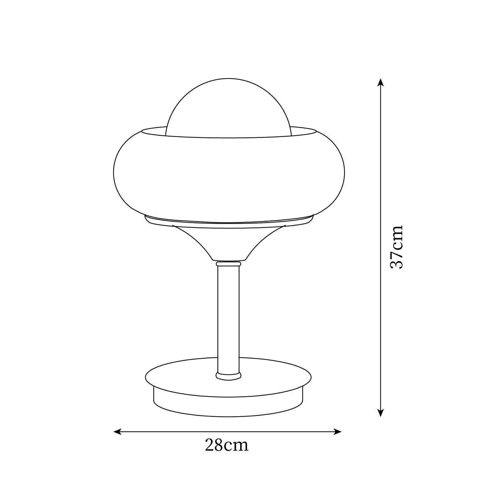 Vintage Cream Table Lamp for Bedroom M153