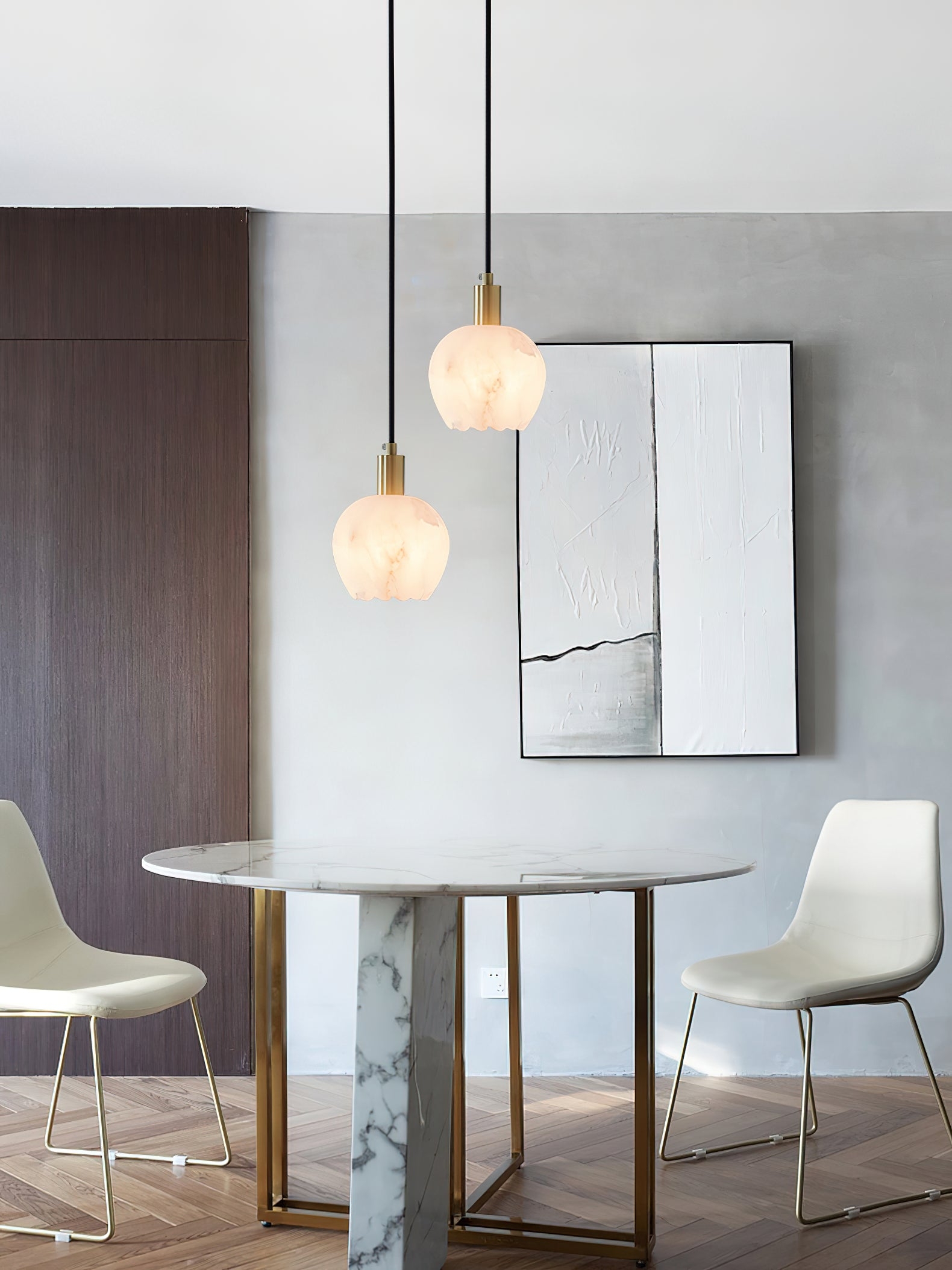 Lilin Alabaster Pendant Light D424