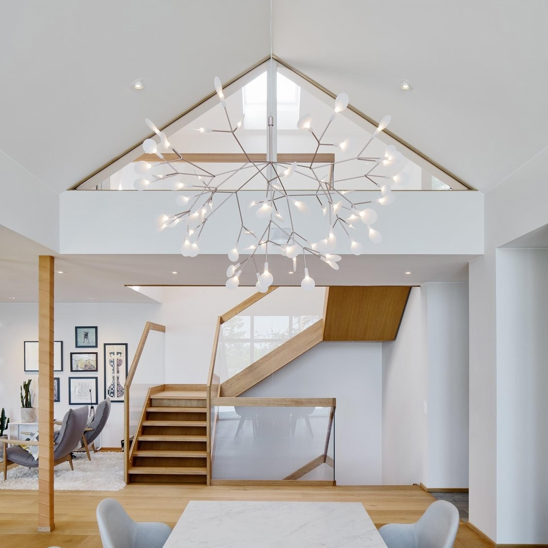 Scandinavian Branching LED Chandelier for Living Room