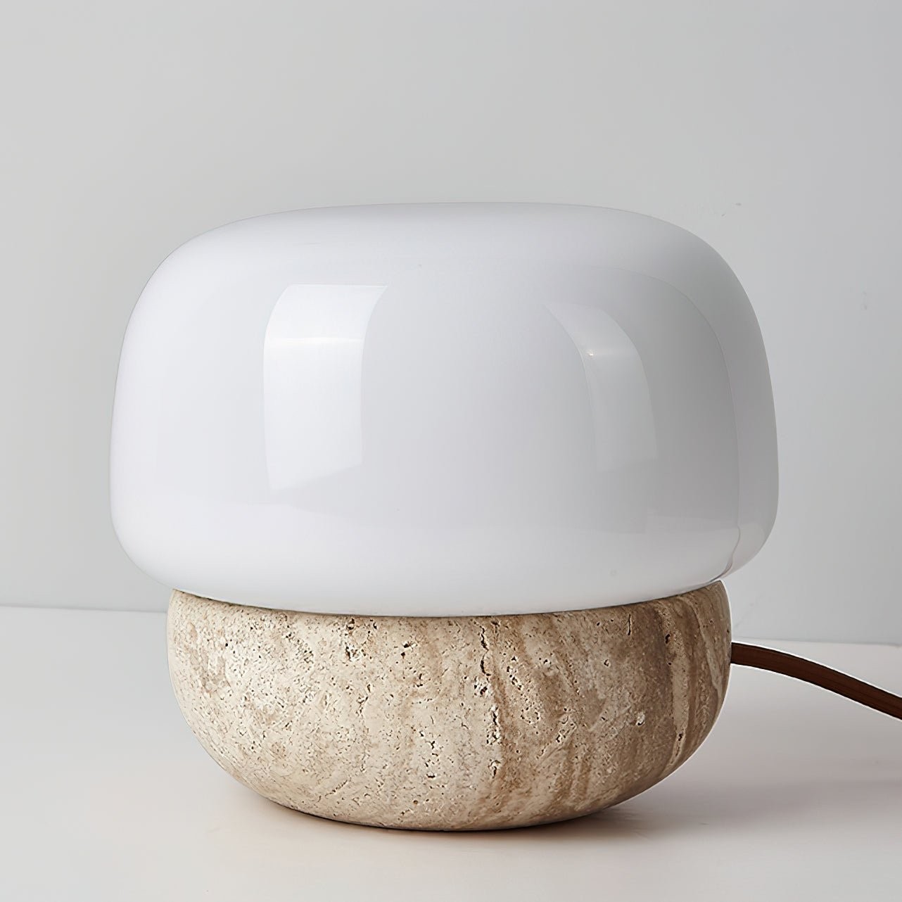 Nordic Style Round Travertine Table Lamp M73