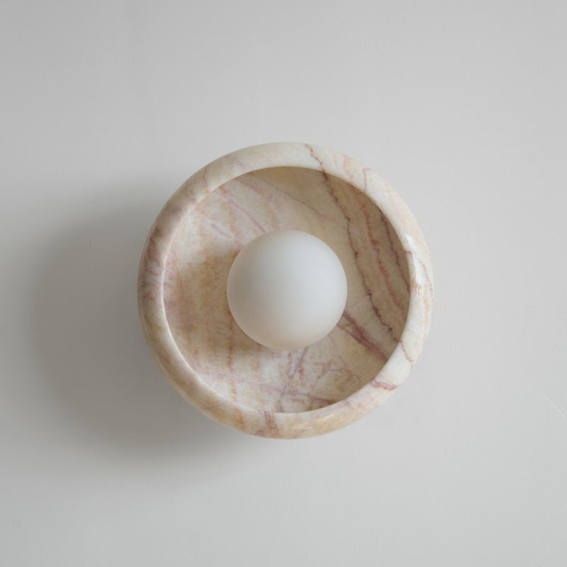 Bowl - Shaped Marble Wall Lamp P064