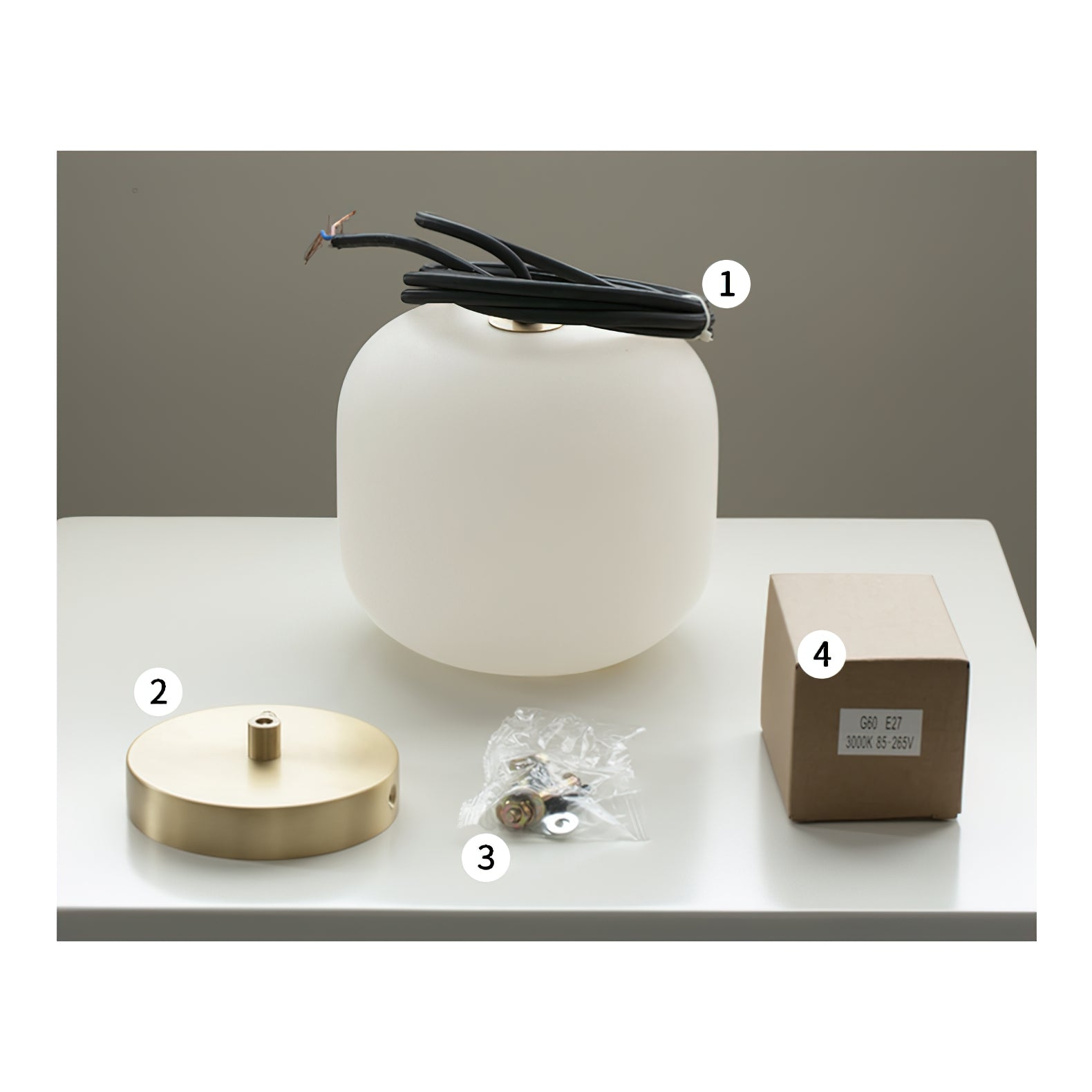 Alabaster Bedside Pendant Light D423